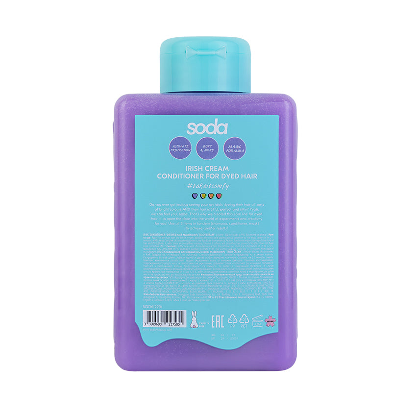 SODA CONDITIONER FOR DYED HAIR #takeitcomfy IRISH CREAM, 300 ml – online store