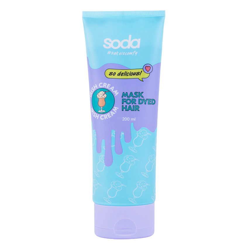 SODA MASK FOR DYED HAIR #takeitcomfy IRISH CREAM, 200 ml