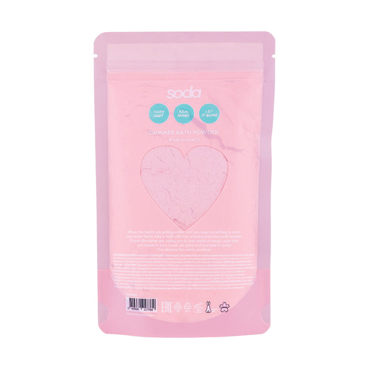 SHIMMER BATH POWDER #takeitcomfy CANDY COTTON, 150 g