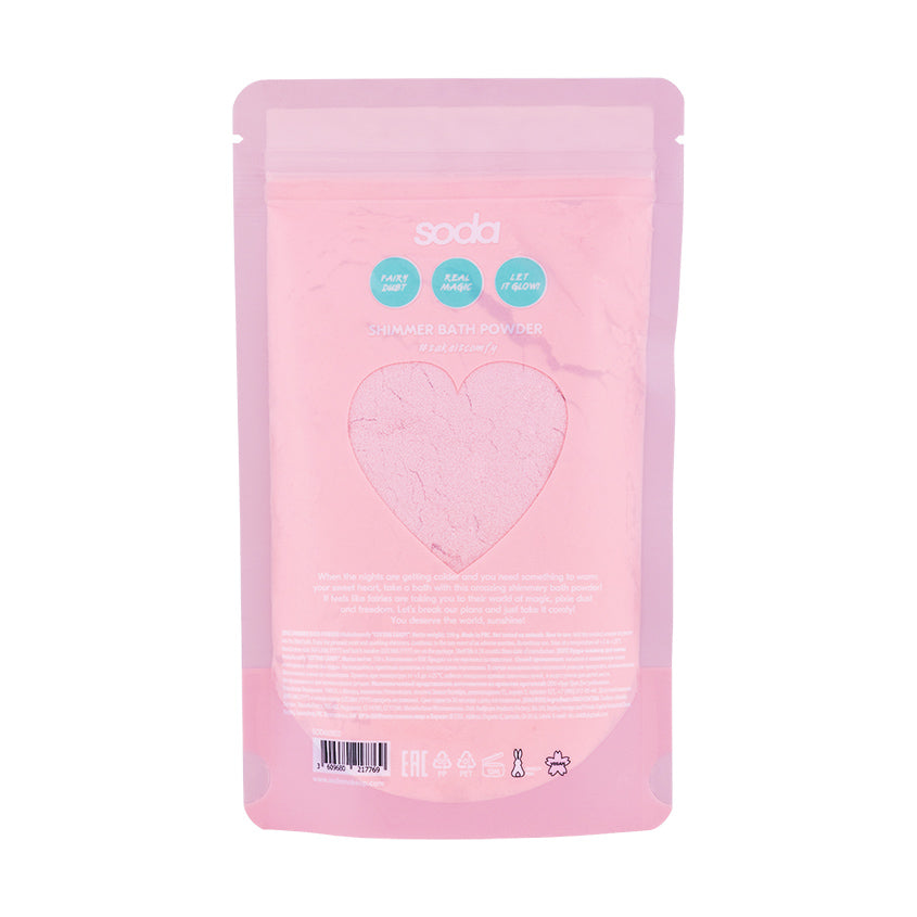 SODA SHIMMER BATH POWDER #takeitcomfy CANDY COTTON, 150 g – buy online