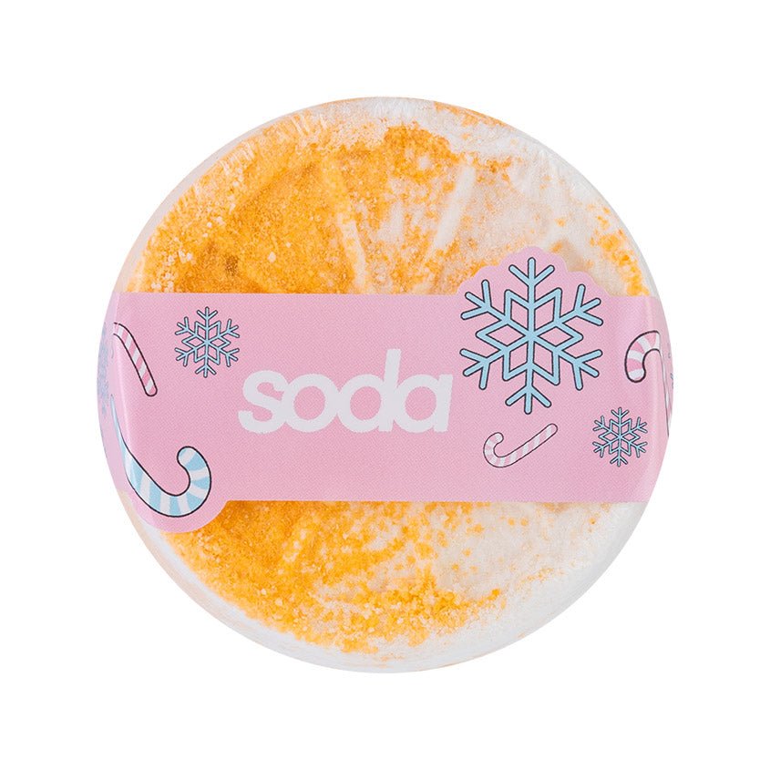 SODA BATH BOMB #takeitcomfy ORANGE COOKIE, 90 g