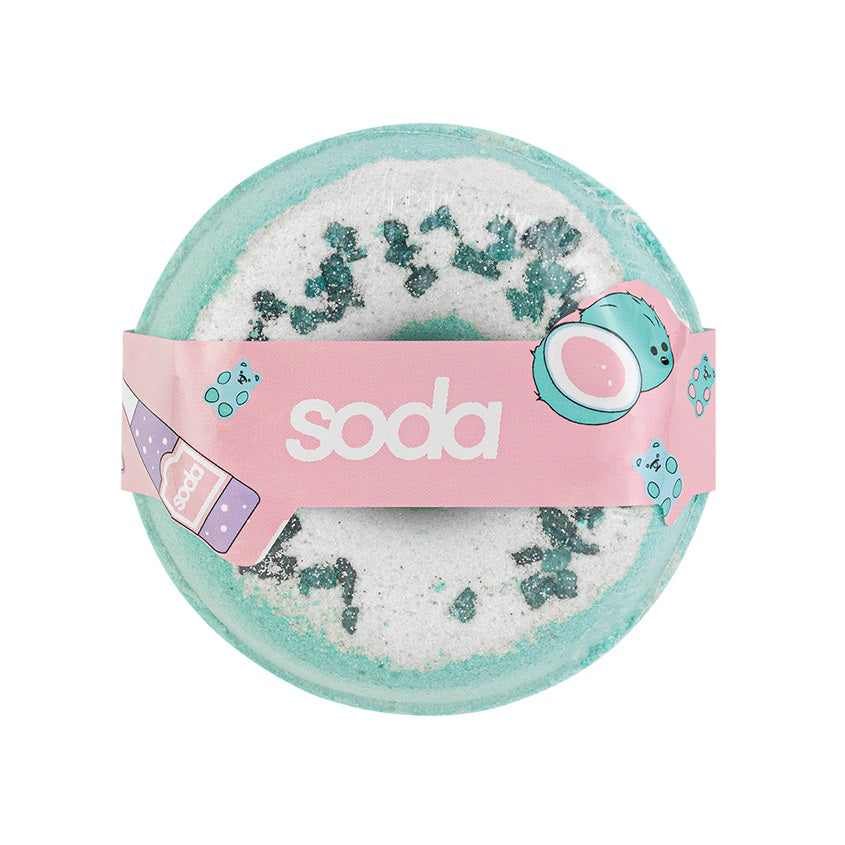 SODA BATH BOMB #takeitcomfy COCONUT GEM, 110 g
