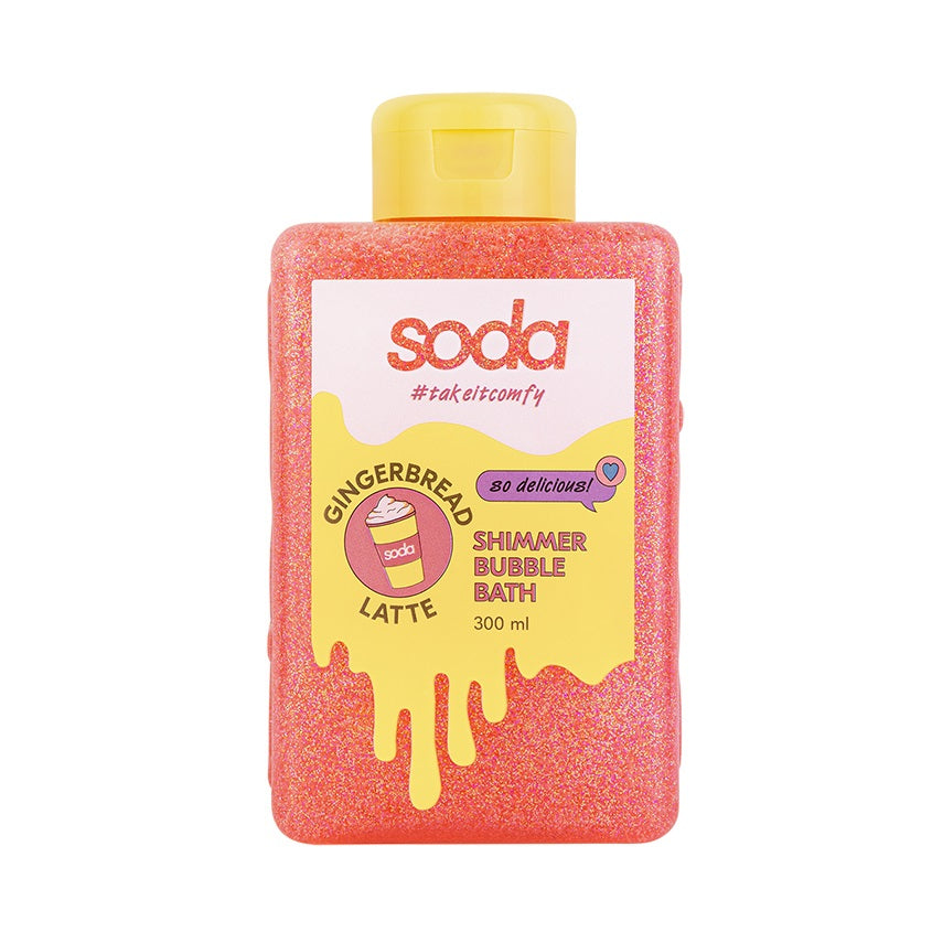 SODA SHIMMER BUBBLE BATH #takeitcomfy GINGERBREAD LATTE, 300 ml – buy online