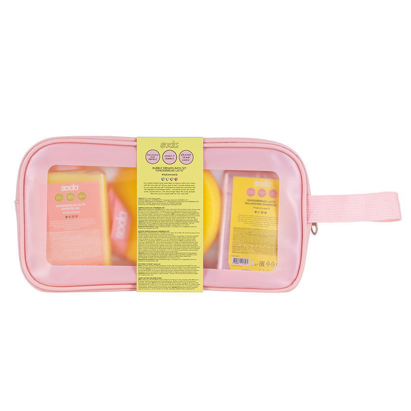 SODA BUBBLY DREAMS BATH SET GINGERBREAD LATTE #takeitcomfy – buy online