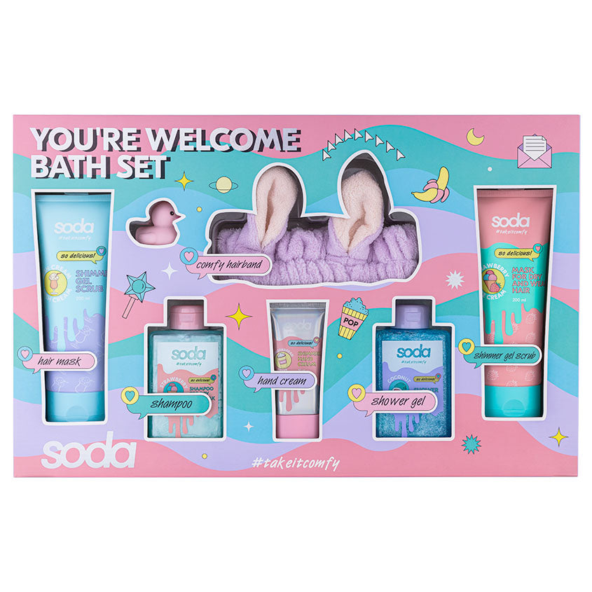 SODA YOU'RE WELCOME BATH SET #takeitcomfy