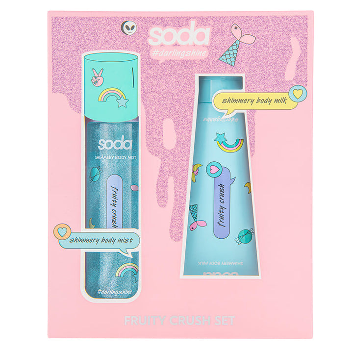FRUITY CRASH SET (SHIMMER BODY MIST + SHIMMER BODY MILK) #darlingshine