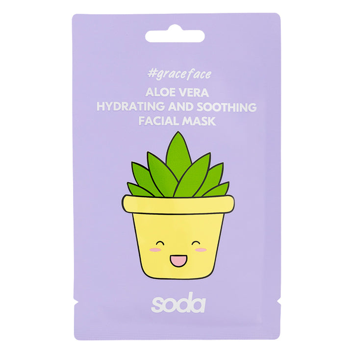 Face masks ALOE VERA HYDRATING AND SOOTHING FACIAL MASK #graceface