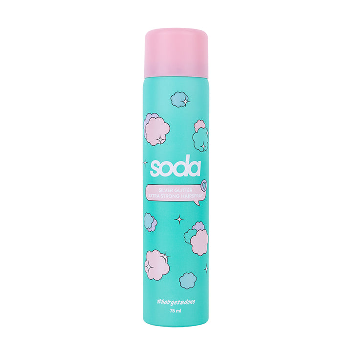 SILVER GLITTER EXTRA STRONG HAIRSPRAY #hairgetsdone, 75 ml