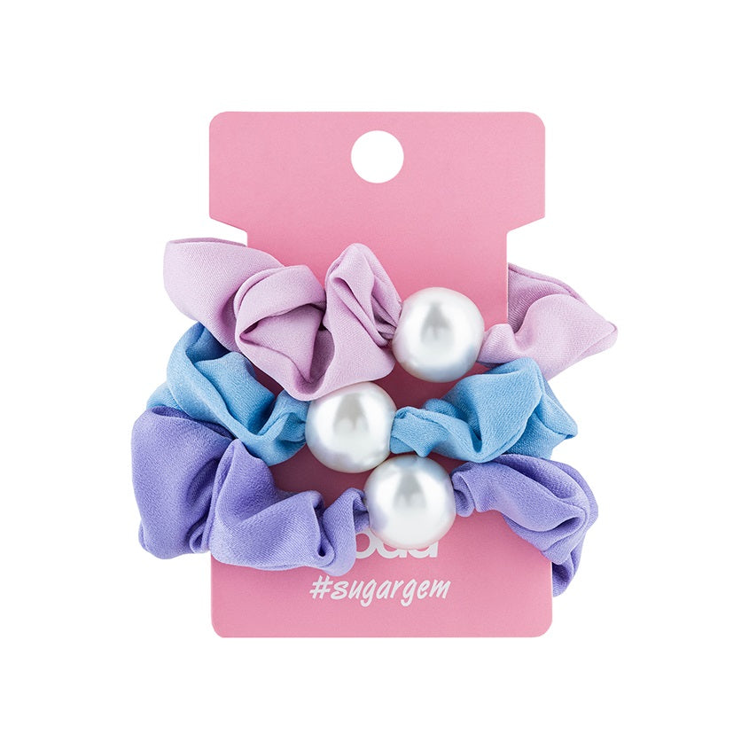 SODA SCRUNCHIE WITH PEARL 3 pcs #sugargem – buy online
