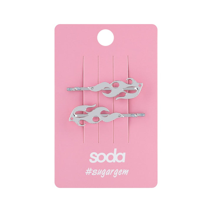 Hairpins FIRE SILVER #sugargem