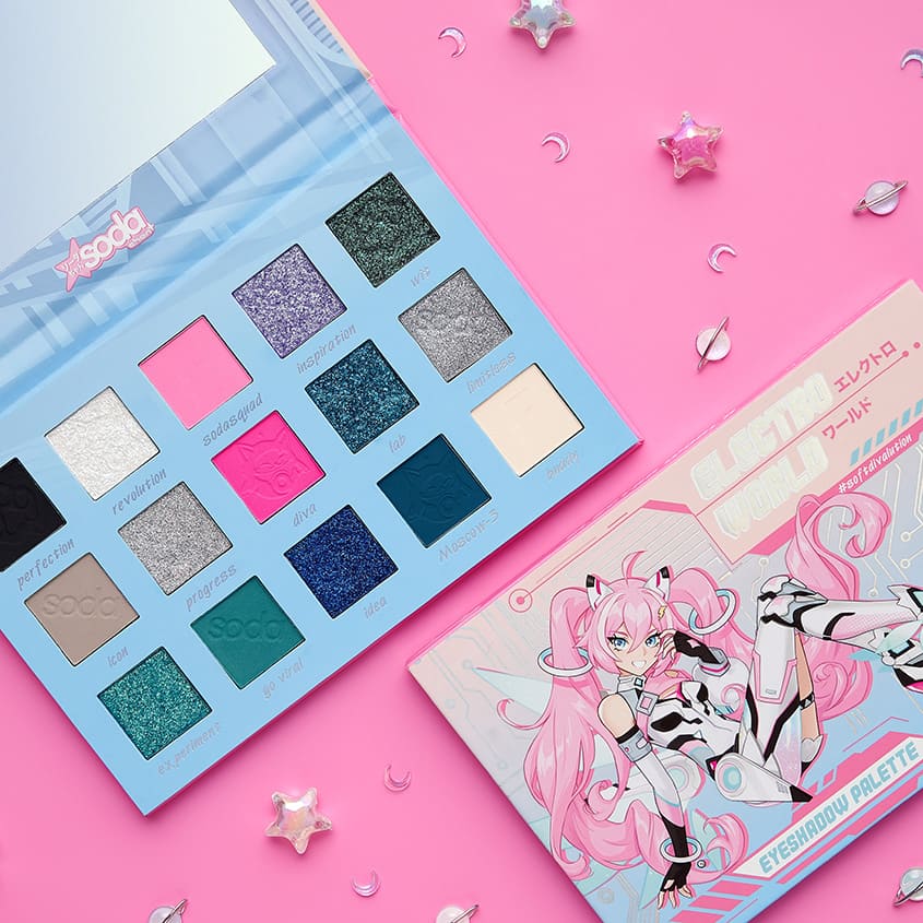 SODA ELECTRO WORLD EYESHADOW PALETTE #softdivalution – توصيل مجاني