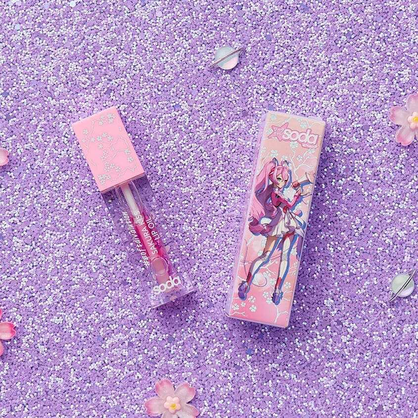 SODA SAKURA KISS LIP OIL #softdivalution 001 Wisp – صورة 5