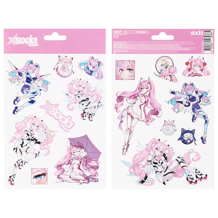 Stationery and printed materials SODA-CHAN STICKERS #softdivalution