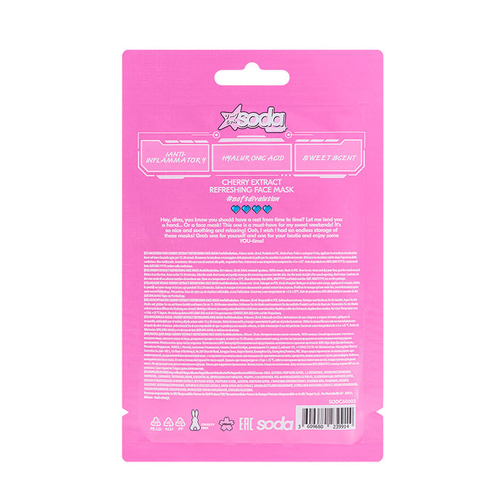 Chan Cherry Extract Refreshing Face Mask #softdivalution