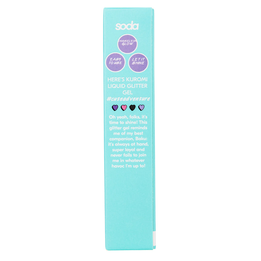 SODA HERE'S KUROMI LIQUID GLITTER GEL #cuteadventure 001 «BAKU» 5ml – توصيل مجاني