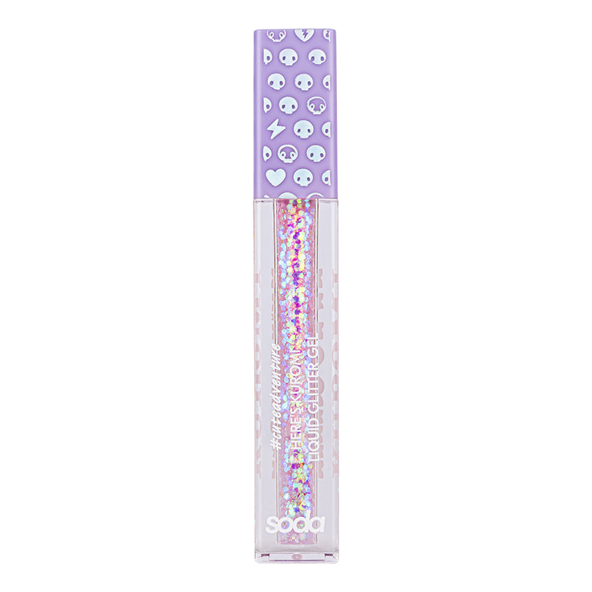 SODA HERE'S KUROMI LIQUID GLITTER GEL #cuteadventure 001 «BAKU» 5ml – صورة 6