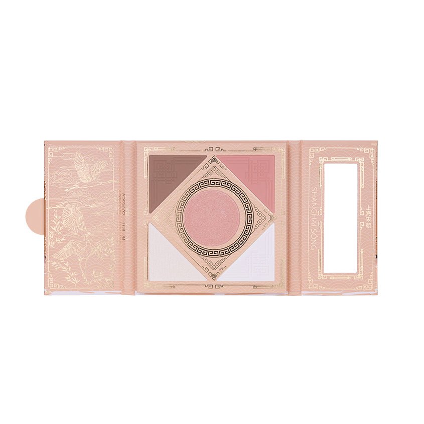 Golden Wings Of Cranes Face Palette
