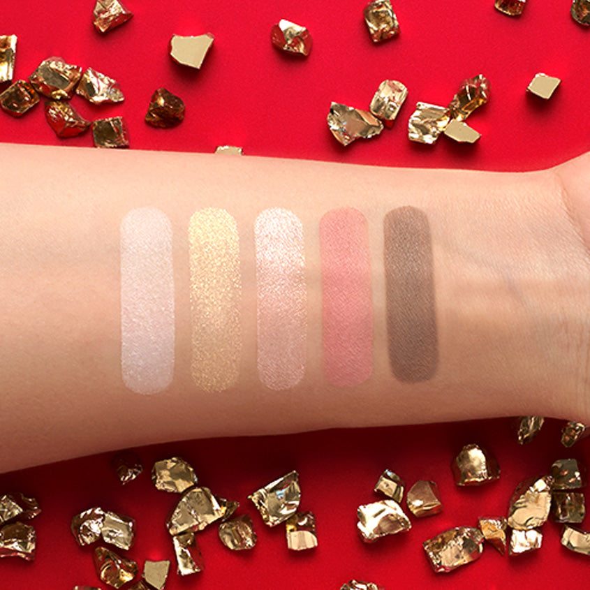 Golden Wings Of Cranes Face Palette