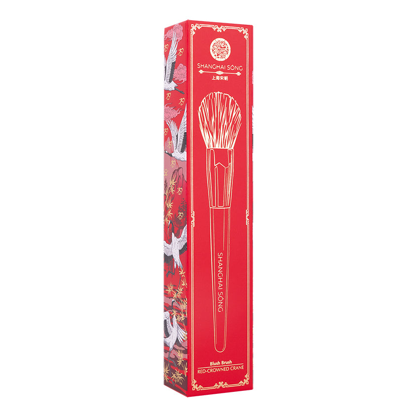 Red-Crowned Crane Blush Brush
