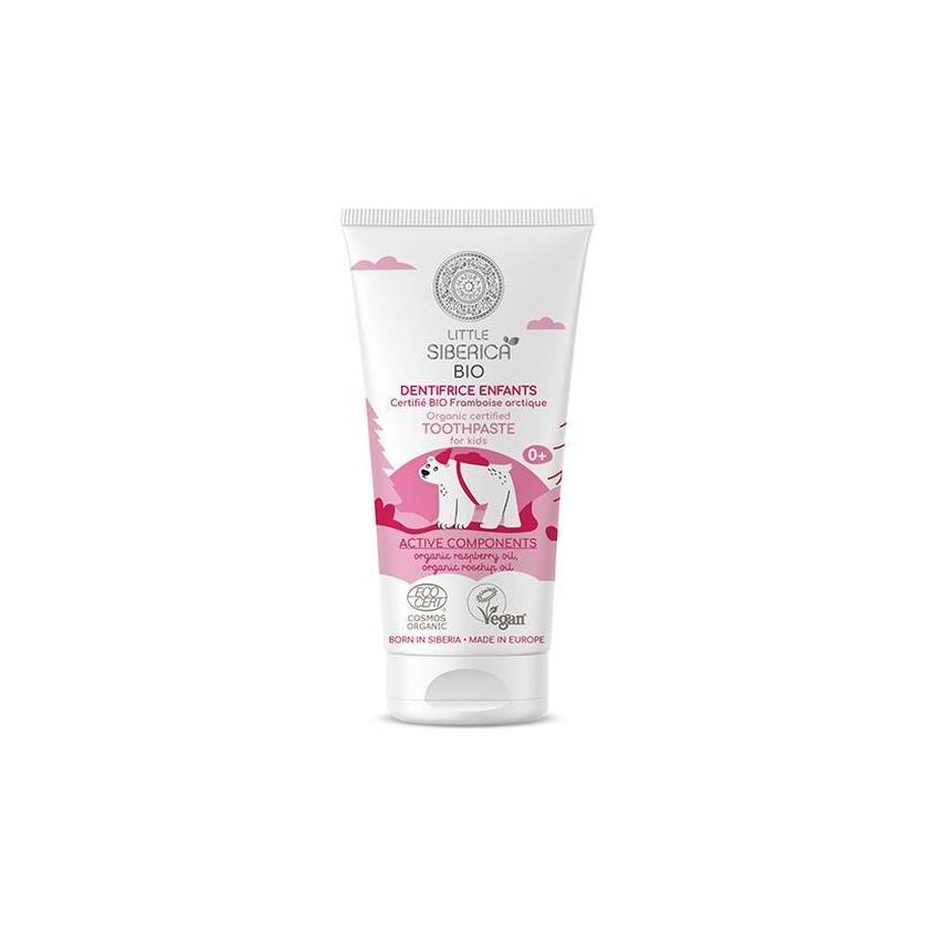 LITTLE SIVERICA Organic Toothpaste for Kids Arctic Raspberry