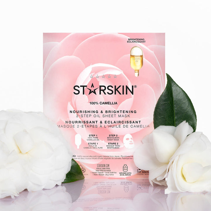 100% CAMELLIA NOURISHING & BRIGHTENING 2-STEP OIL SHEET MASK 26,5G
