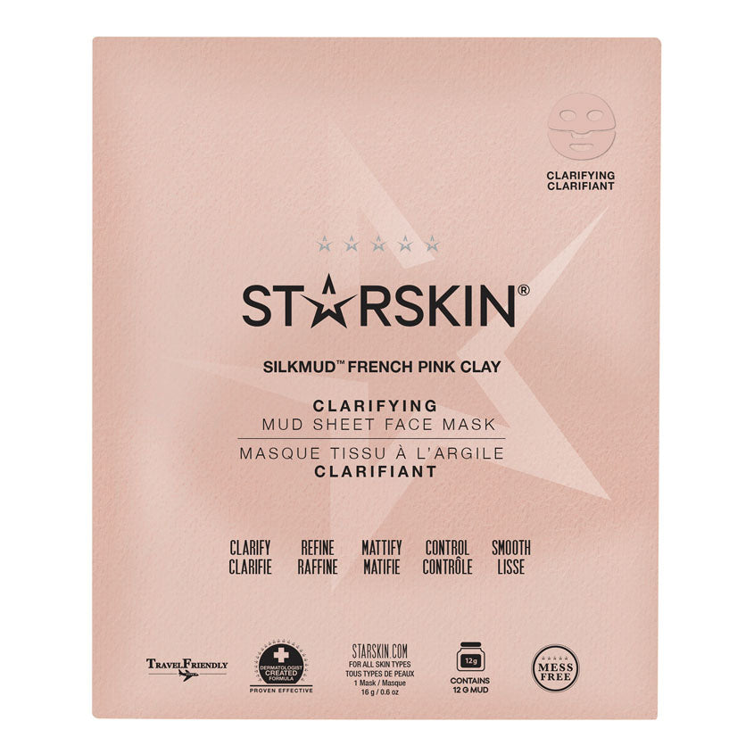 STARSKIN SILKMUD™ PINK FRENCH CLAY PURIFYING LIFTAWAY MUD MASK 16G – buy online