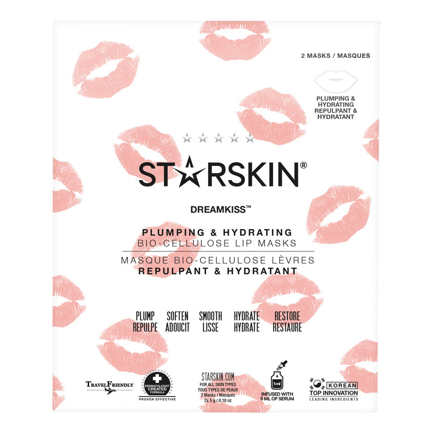 STARSKIN DREAMKISS(tm) PLUMPING AND HYDRATING BIO-CELLULOSE LIP MASK 2*5 G – شراء أونلاين