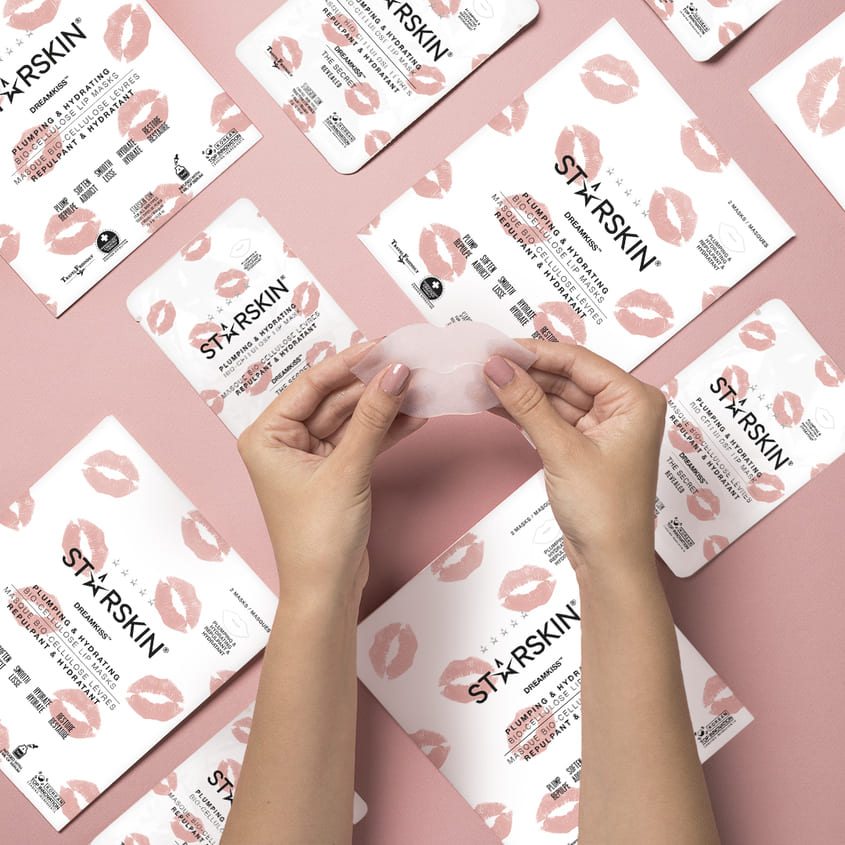 Bio-Cellulose Lip Mask for Plumping and Moisturizing