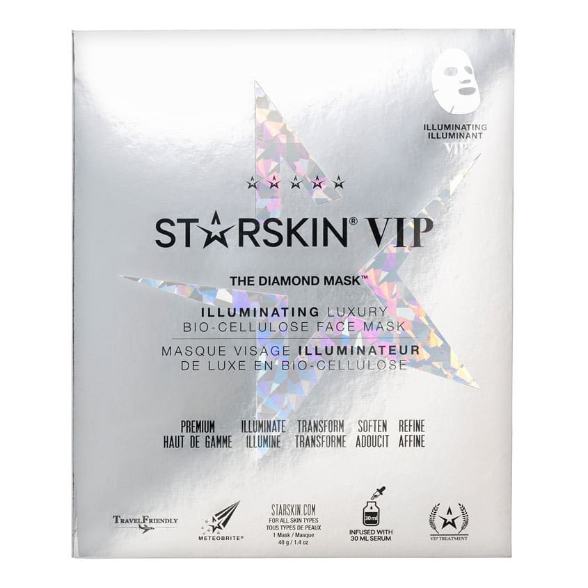 STARSKIN THE DIAMOND MASK™ ILLUMINATING LUXURY BIO-CELLULOSE FACE MASK 40G