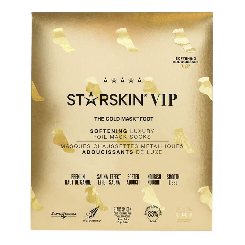 STARSKIN VIP THE GOLD MASK™ FOOT SOFTENING LUXURY FOIL MASK SOCKS 30G
