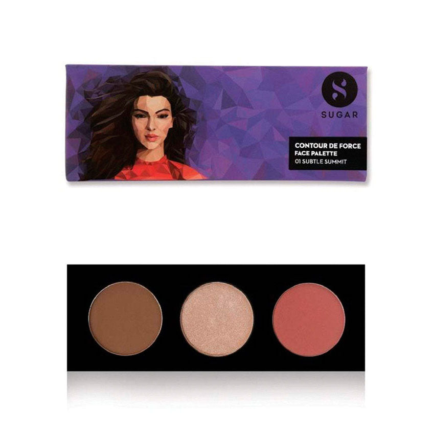 SUGAR CONTOUR DE FORCE FACE PALETTE - 01 SUBTLE SUMMIT 12 G