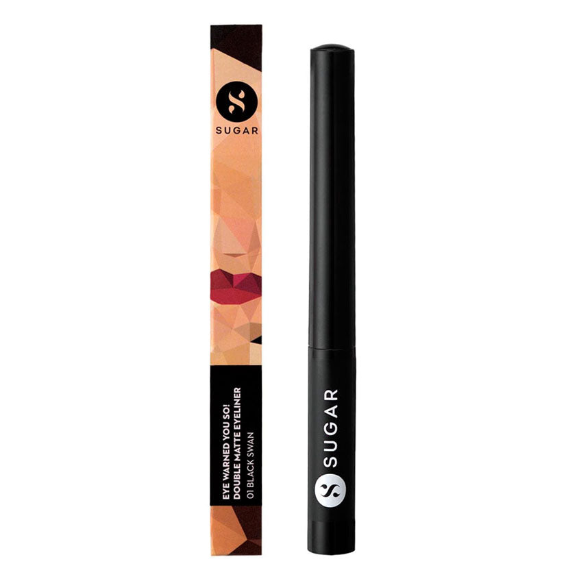 SUGAR EYELINER DOUBLE MATTE 01 BLACK SWAN, 1,7 ML