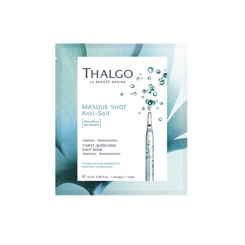 THALGO QUENCHING SHOT MASK WITH SÈVE BLEUE DES OCÉANS