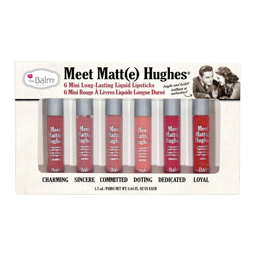 THEBALM SET OF 6 MATTE LIQUID LIPSTICKS MEET MATT(E) HUGHES 7,2 ML