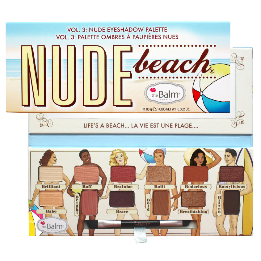 THEBALM NUDE EYESHADOW PALETTE NUDE BEACH 9,6