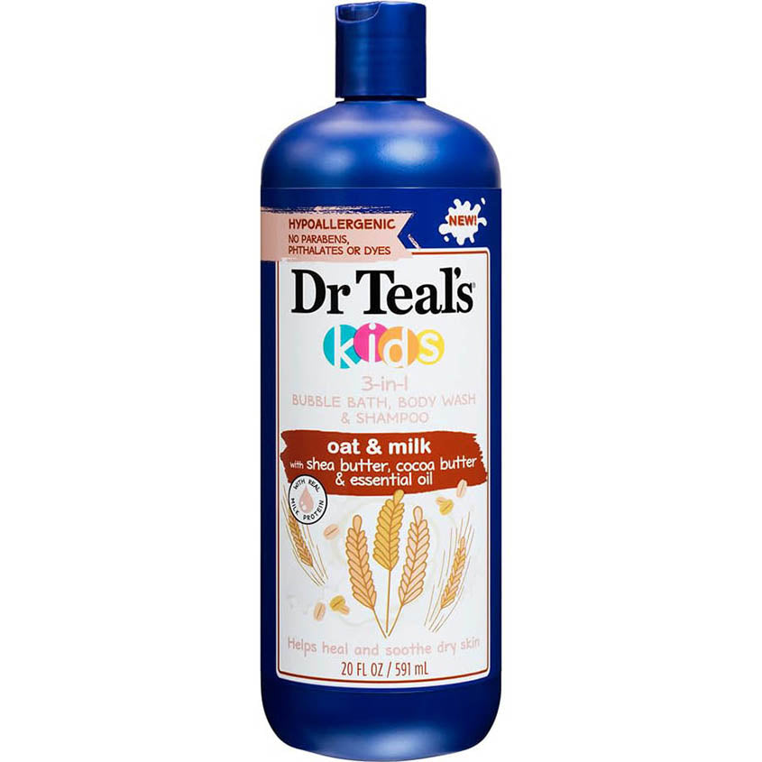 DR TEAL'S KIDS OAT & MILK 3 IN 1 BODY WASH 591 ML