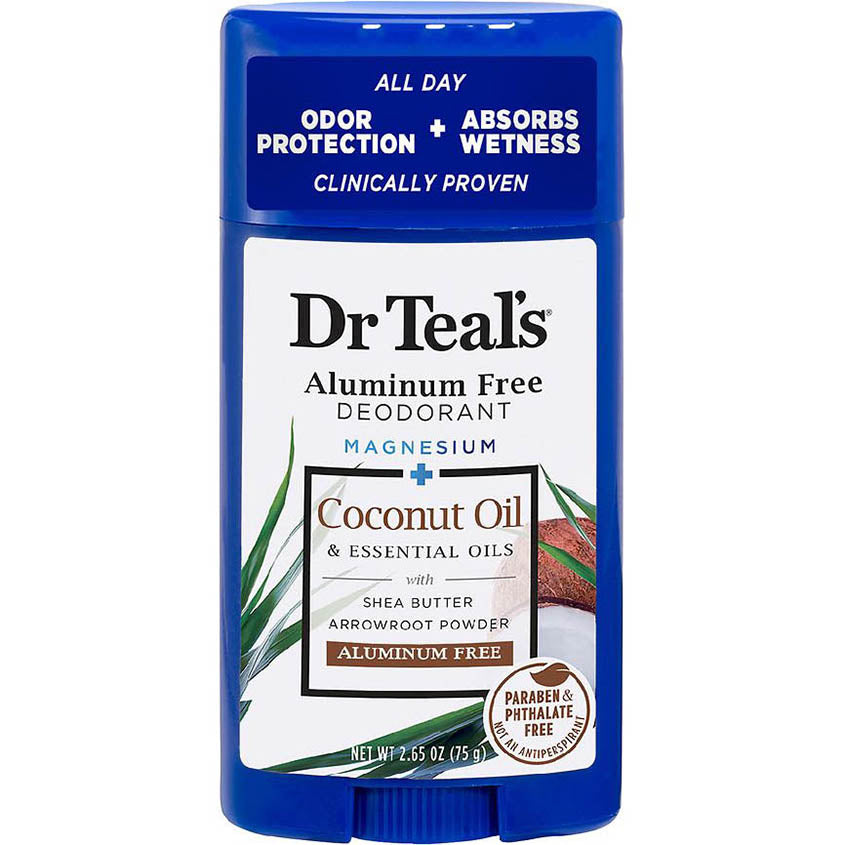 DR TEAL'S COCONUT 48H-ALUM FREE DEO STICK 75 GM