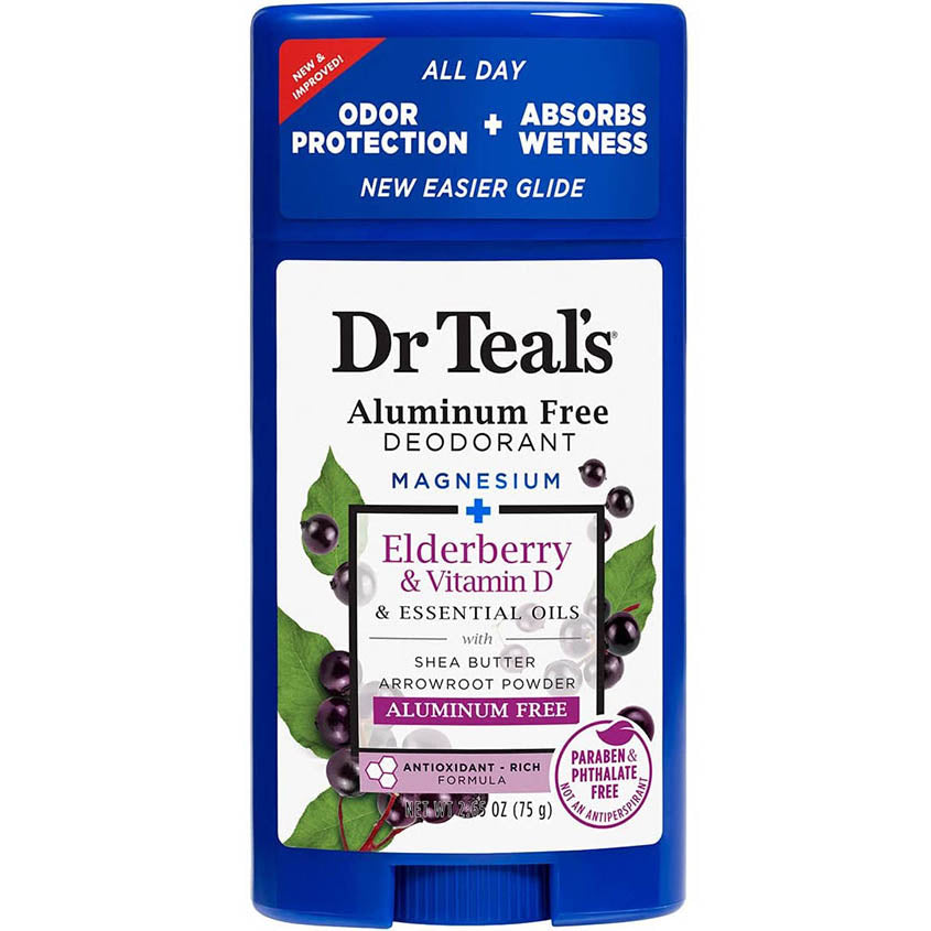 DR TEAL'S ELDRBERRY & VITD DEODRNT 75 GM