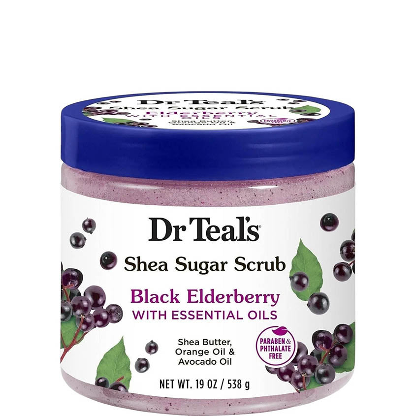 DR TEAL'S BLACK ELDERBERRY SUGAR SCRUB 538 GM