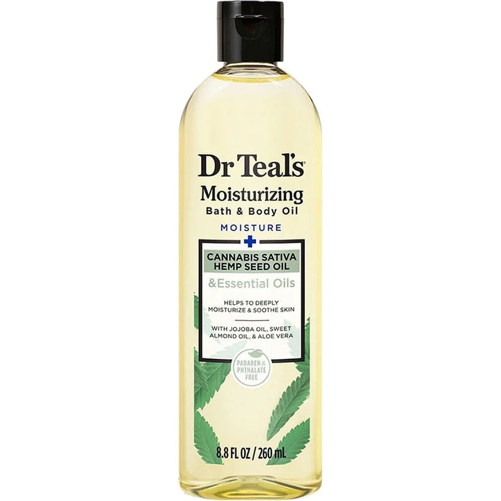 DR TEAL'S BODY MASSAGE OIL - HEMP SEED (260ML / 8.8OZ)