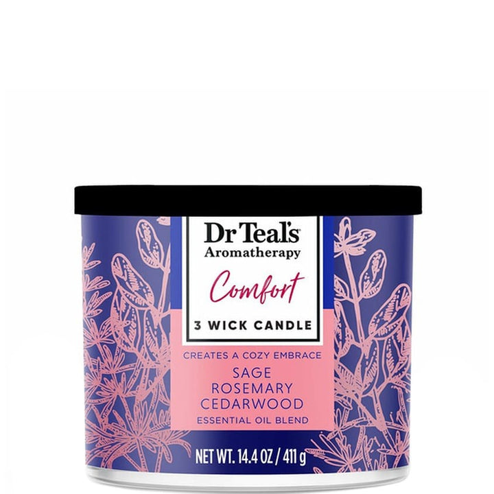 DR TEAL'S TRIPLE WICK CANDLE COMFORT - 411G