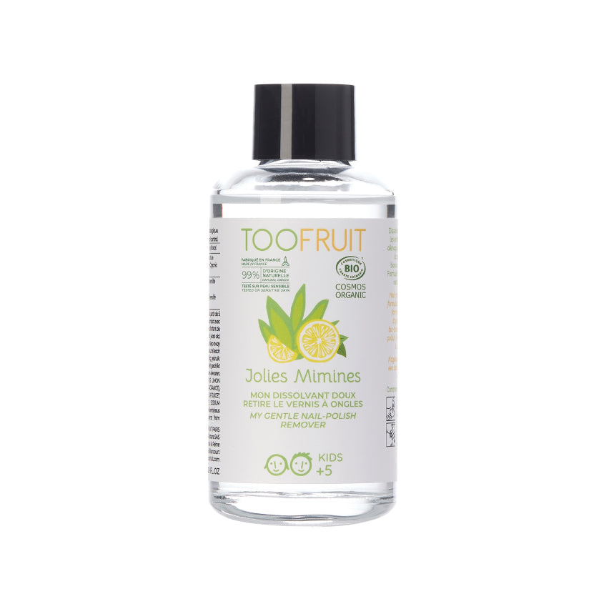 TOOFRUIT JOLIES MIMINES NAIL POLISH REMOVER LEMON-ALOE-VERA 5+ 100ML