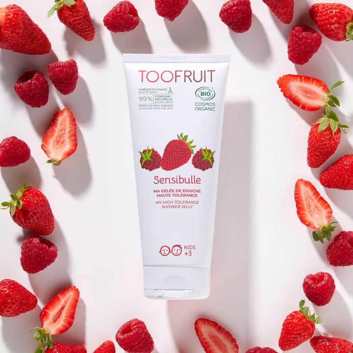 Kids' Soap-Free Shower Gel for Sensitive Skin "Strawberry-Raspberry"