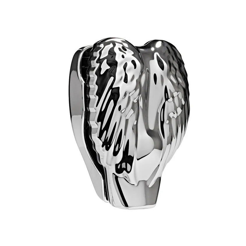 TANGLE ANGEL PROFESSIONAL COMPACT HAIR BRUSH TITANIUM WITH MIRROR 21319