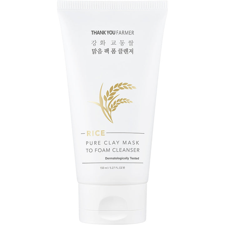 Facial skincare products CLAY MASK TO FOAM CLEANSER 150ML