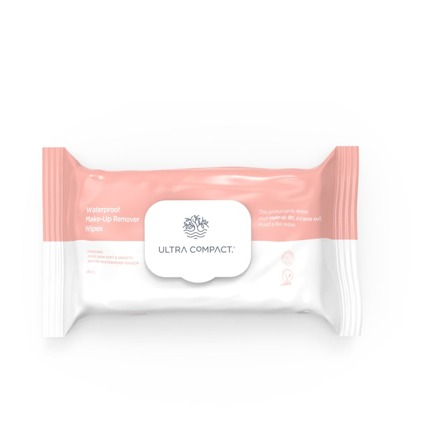 ULTRA COMPACT WATERPROOF MAKE-UP CLEANSING WET WIPES 40 PCS