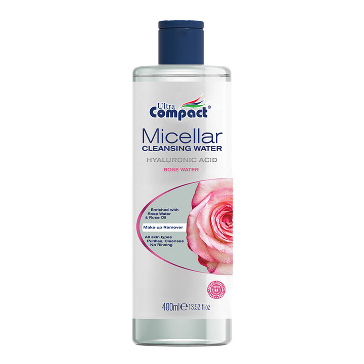 MICELLAR MAKE-UP CLEANSING WATER WITH ROSE WATER 400 ML