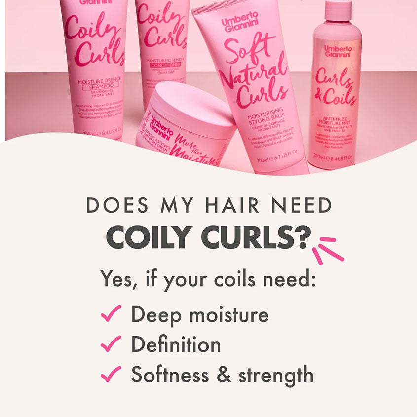 UMBERTO GIANNINI CURLS & COILS ANTI FRIZZ MOISTURE MIST – free delivery