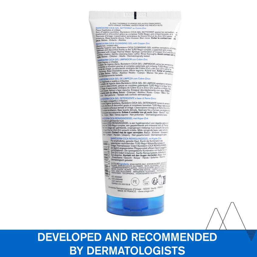 URIAGE Bariederm Cica-Cleansing Gel With Cu-Zn