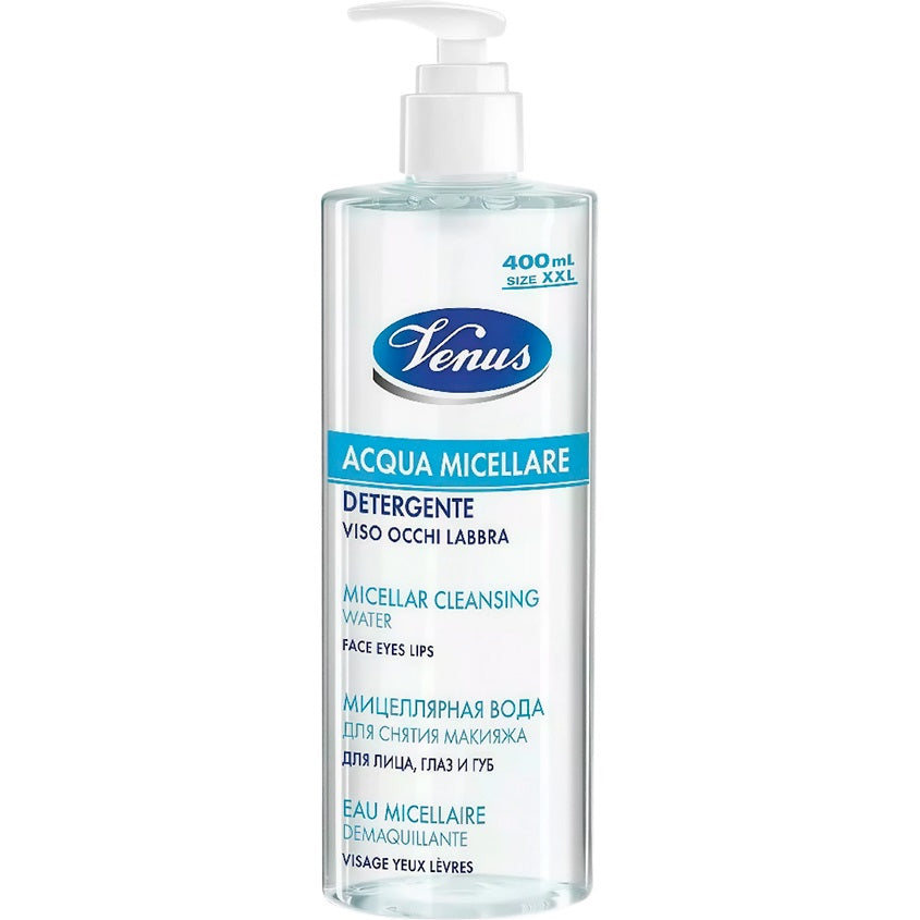 VENUS Ultra delicate micellar cleansing water f/face, eyes, lips 400ml – buy online